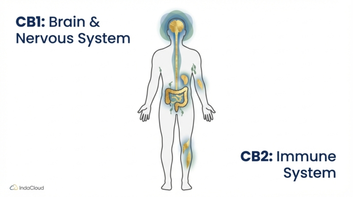 Delta-9 Thc: What It Is, Benefits, Risks, And Safety 1 Delta-9 Thc Interacts With The Endocannabinoid System Showing Image
